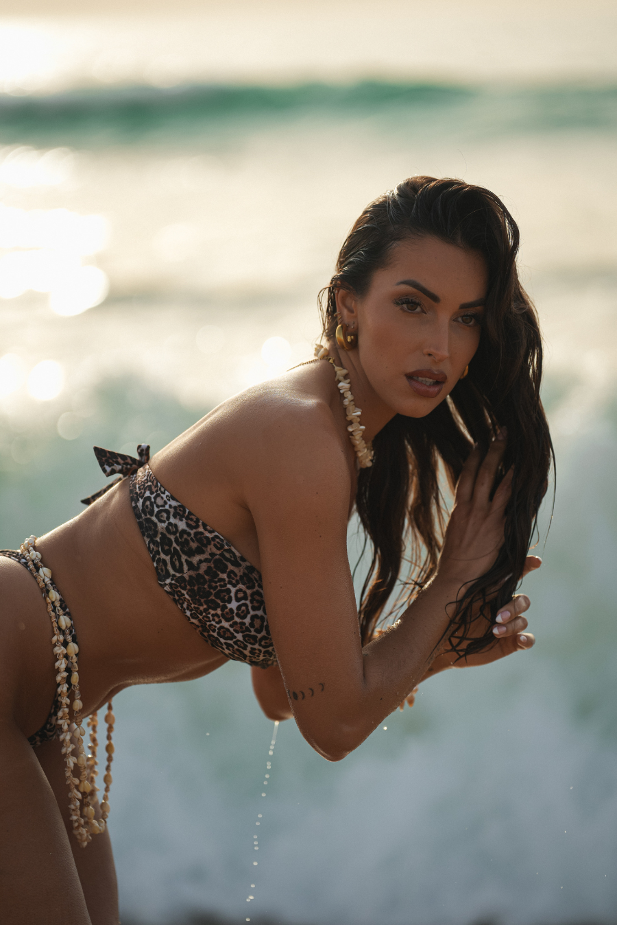 Tropical Sunset - LEOPARD top