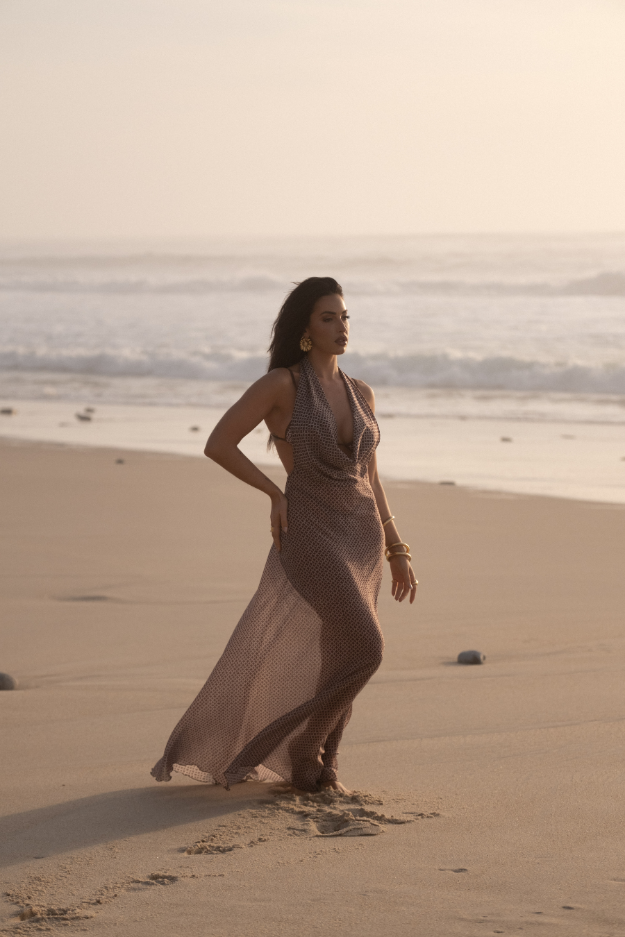 Mob Wife Dress - Geometric