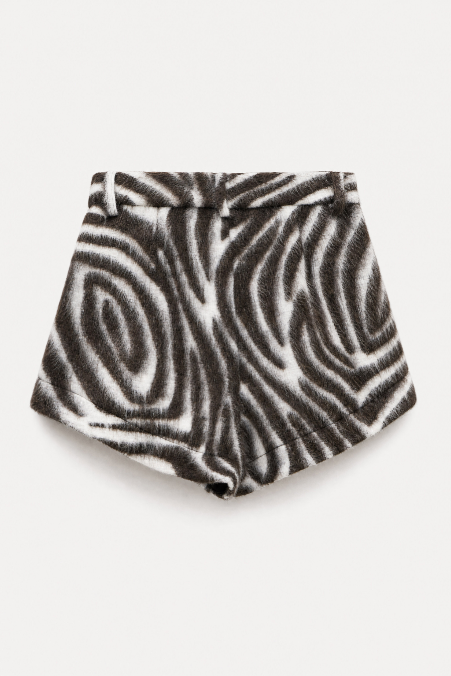 Lumina Zebra Faux Fur Shorts