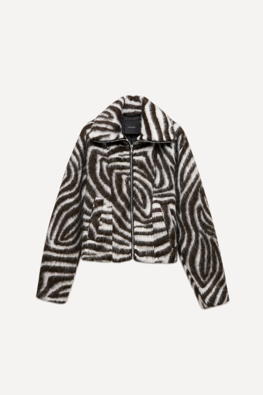 Lumina Zebra Faux Fur Jacket