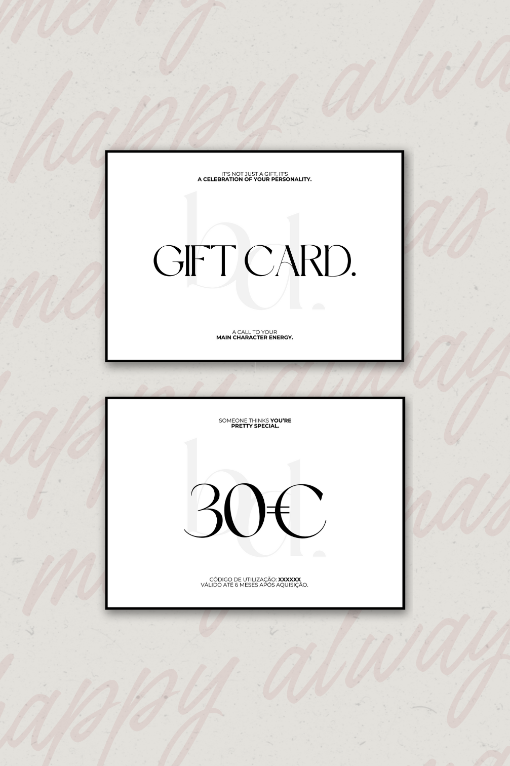 GIFT CARD bd brand.