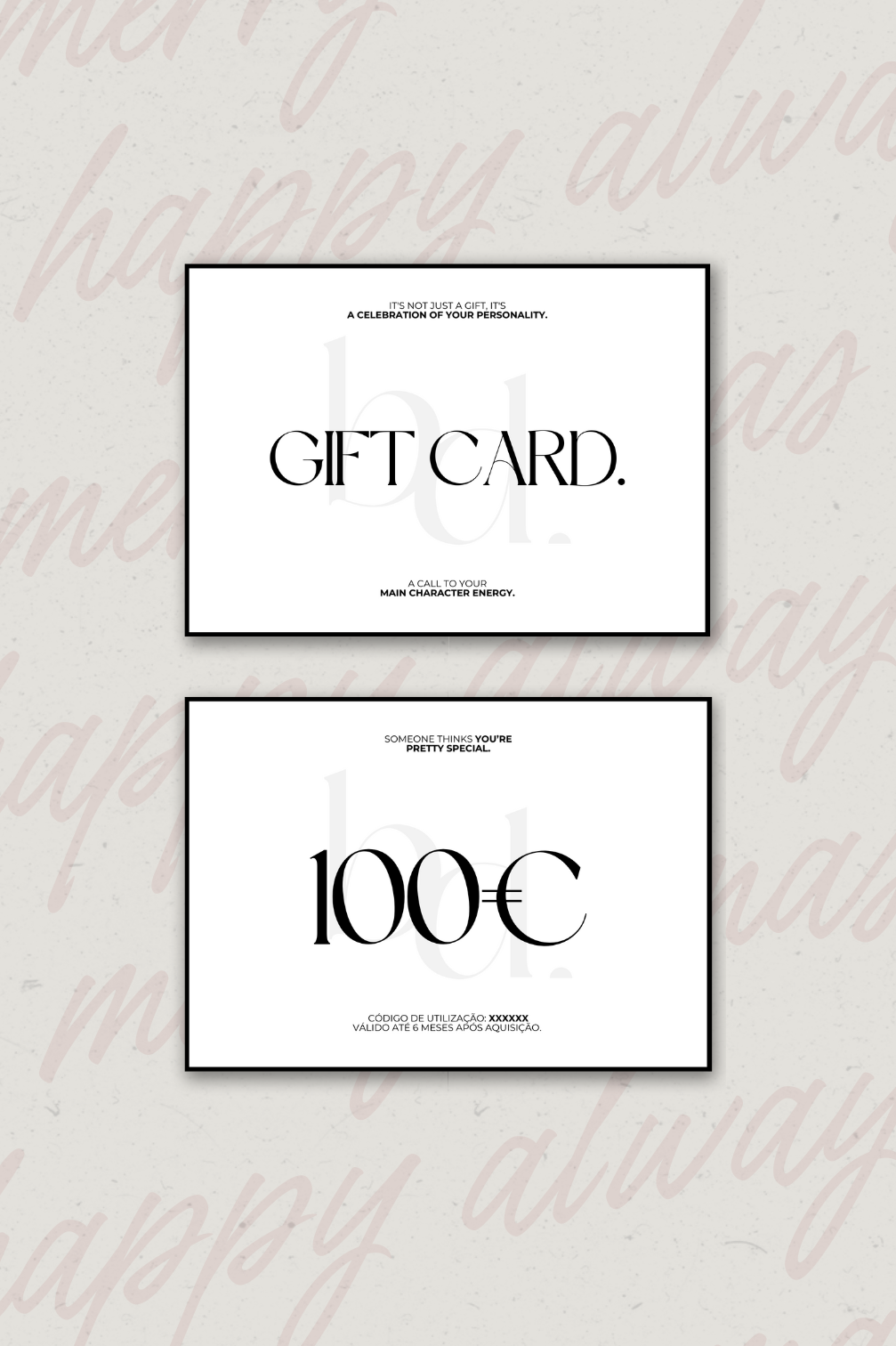 GIFT CARD bd brand.