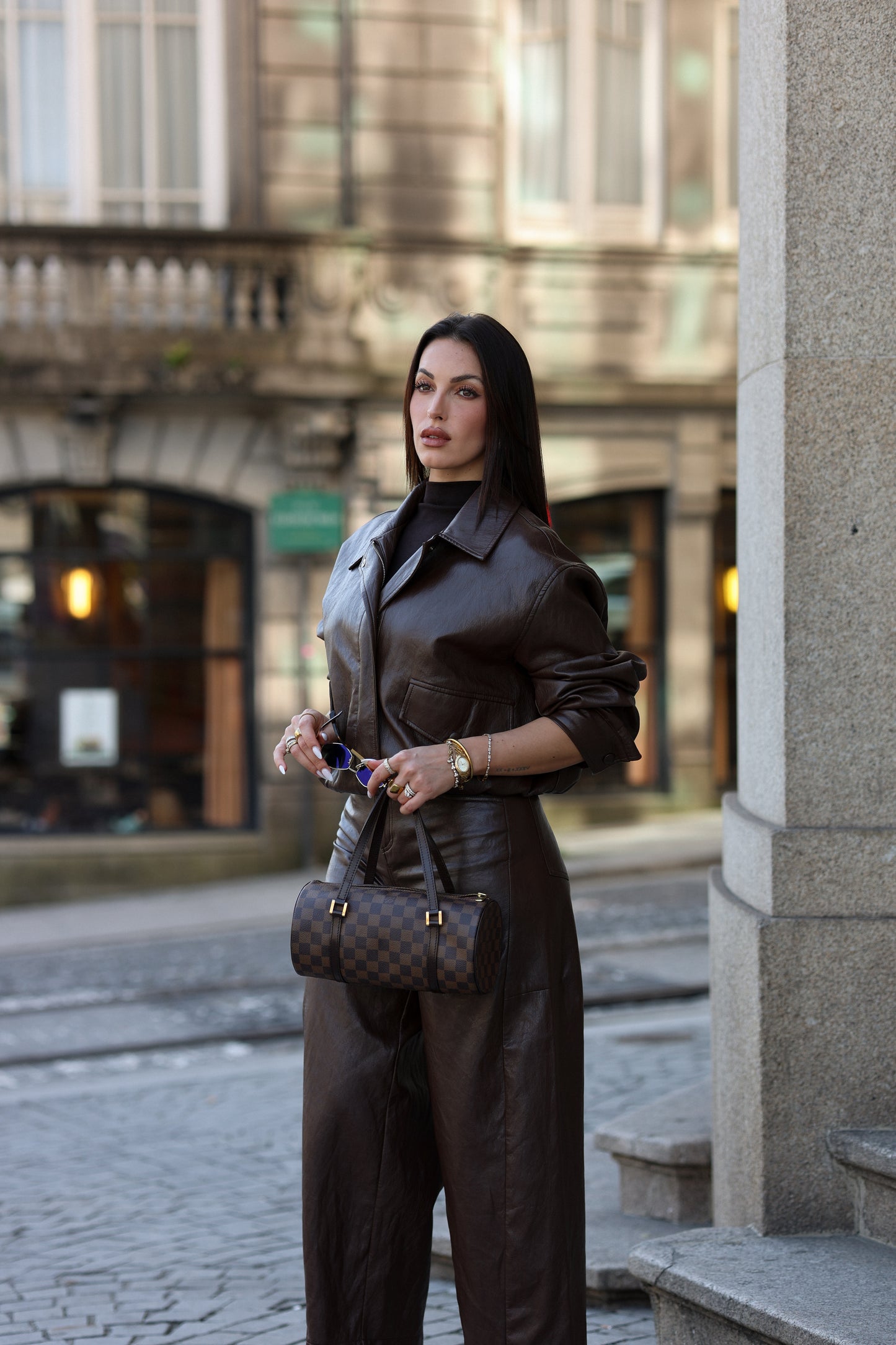 Lumina Structured Barrel-leg Trousers
