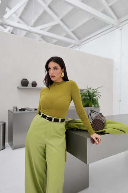 Lumina High-waisted Barrel Trousers