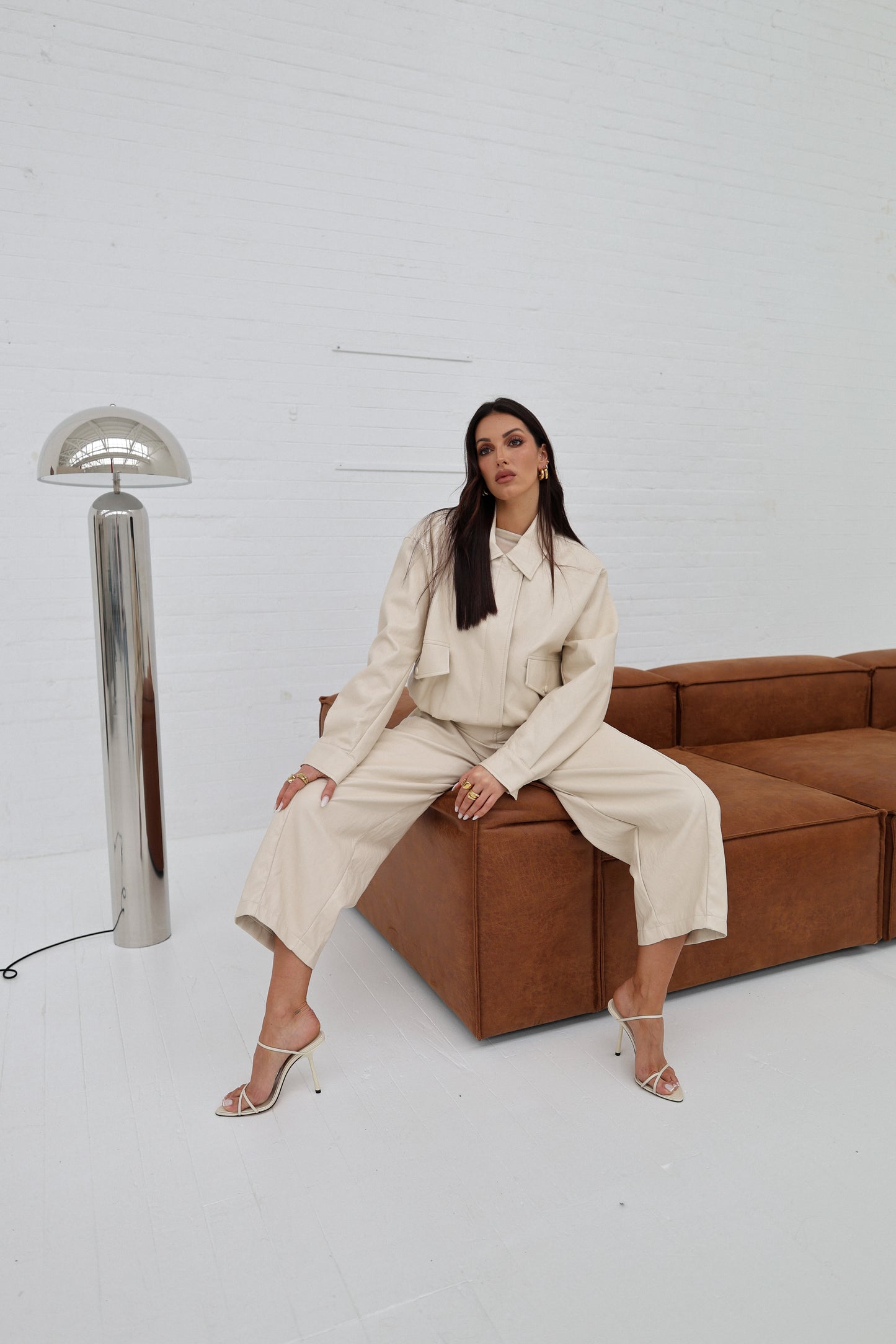 Lumina Structured Barrel-leg Trousers