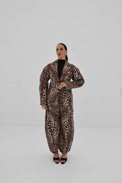 Lumina Leopard Tailored Blazer