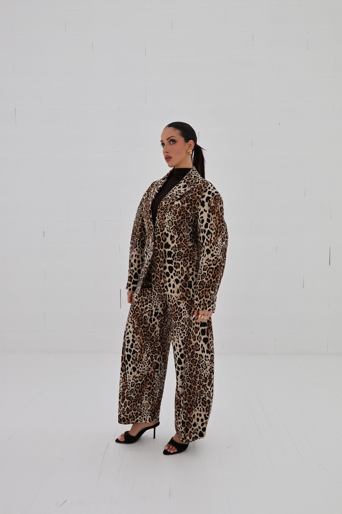 Lumina Leopard Tailored Blazer