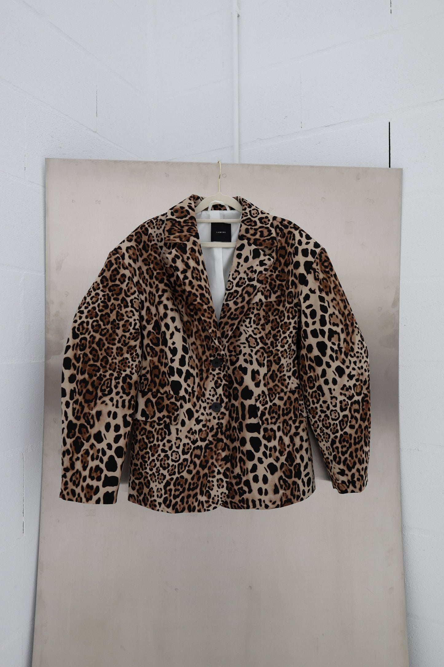 Lumina Leopard Tailored Blazer