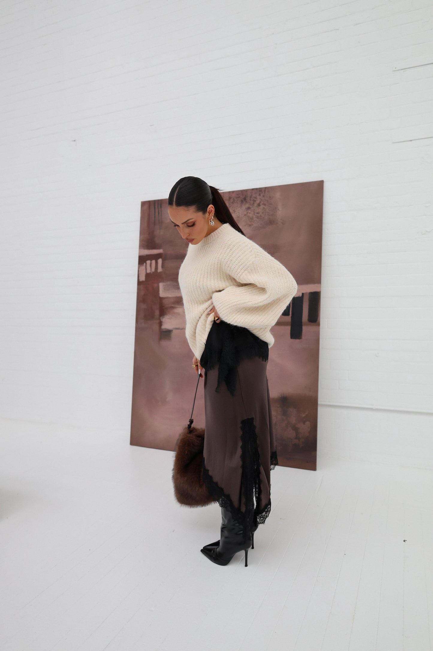 Ti Amo Satin Slip Skirt