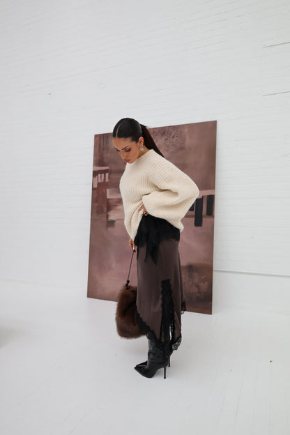 Ti Amo Satin Slip Skirt