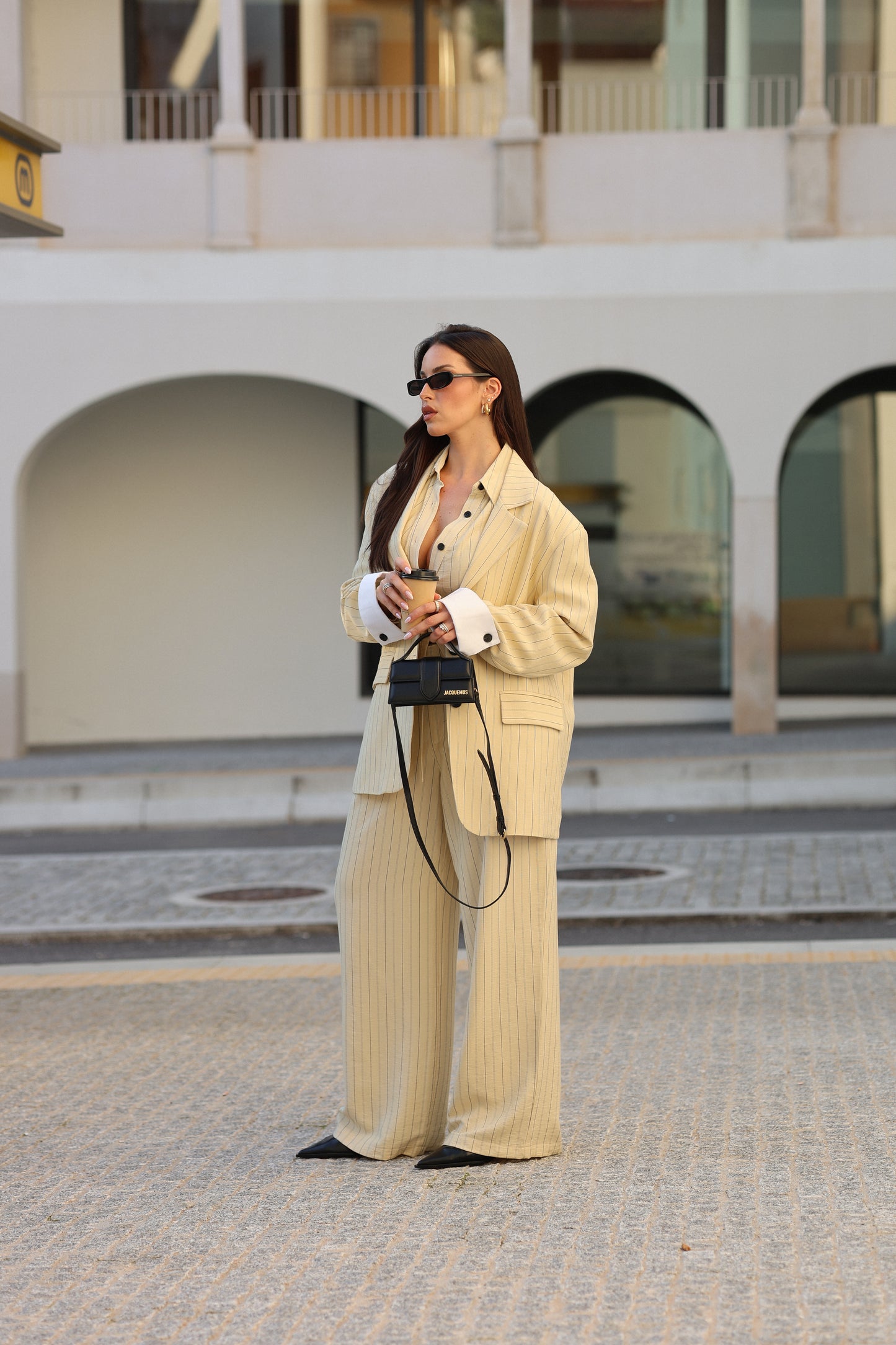 Lumina Oversized Pinstripe Blazer