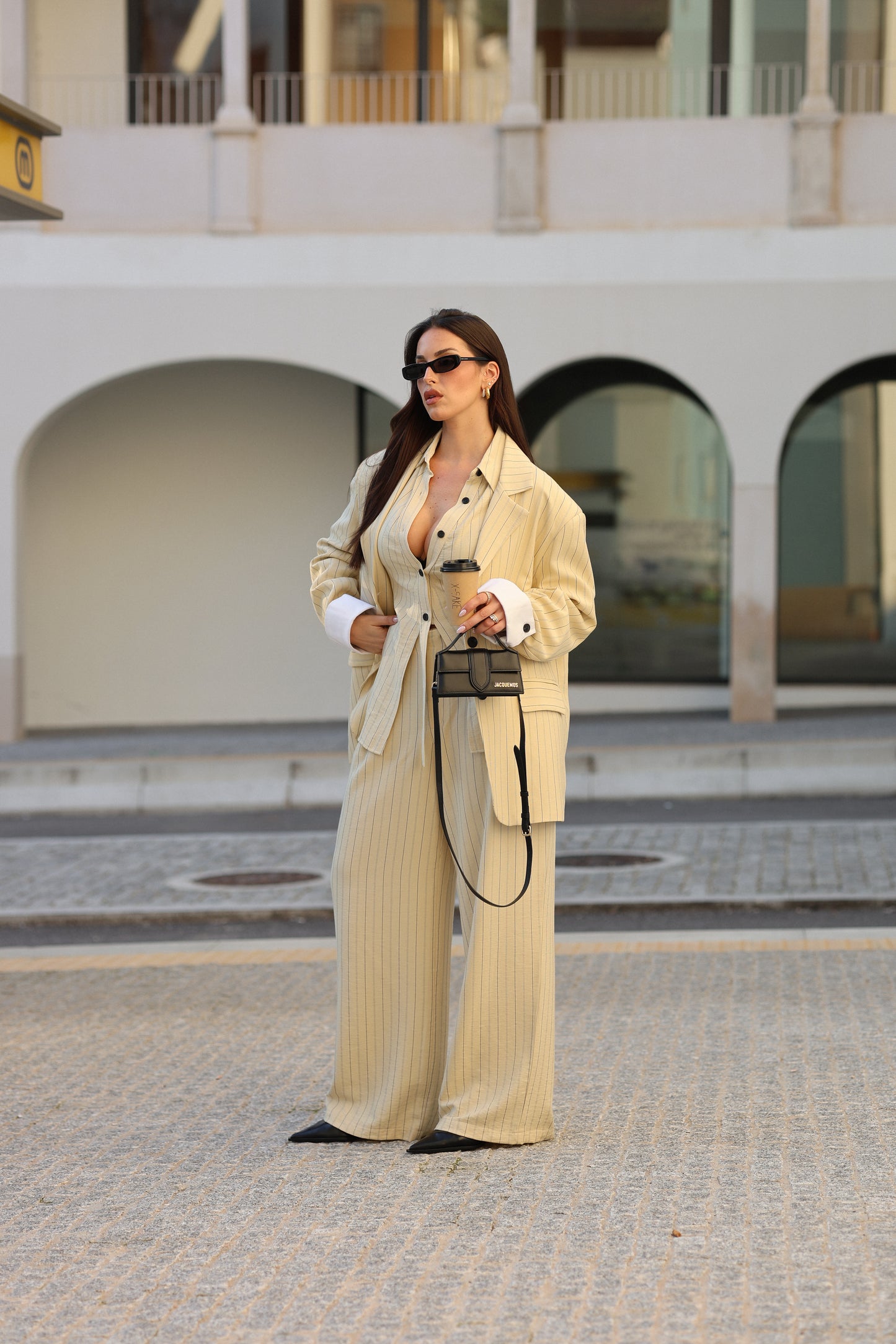 Lumina Oversized Pinstripe Blazer