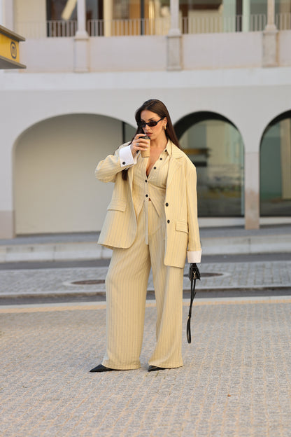 Lumina Oversized Pinstripe Blazer