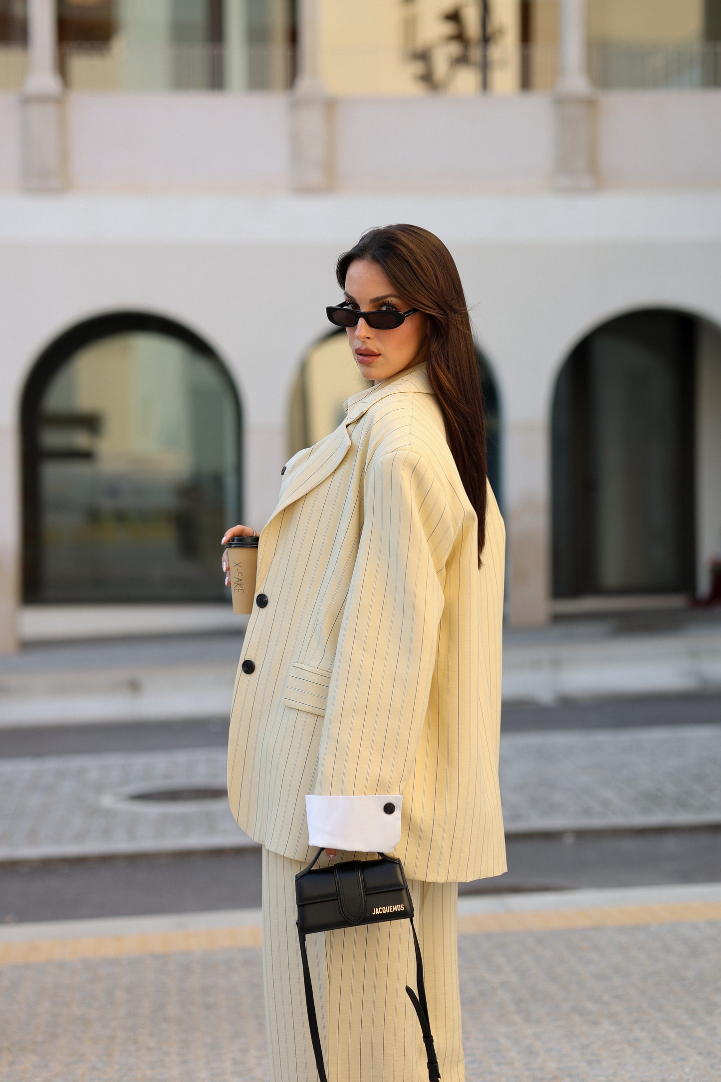 Lumina Oversized Pinstripe Blazer