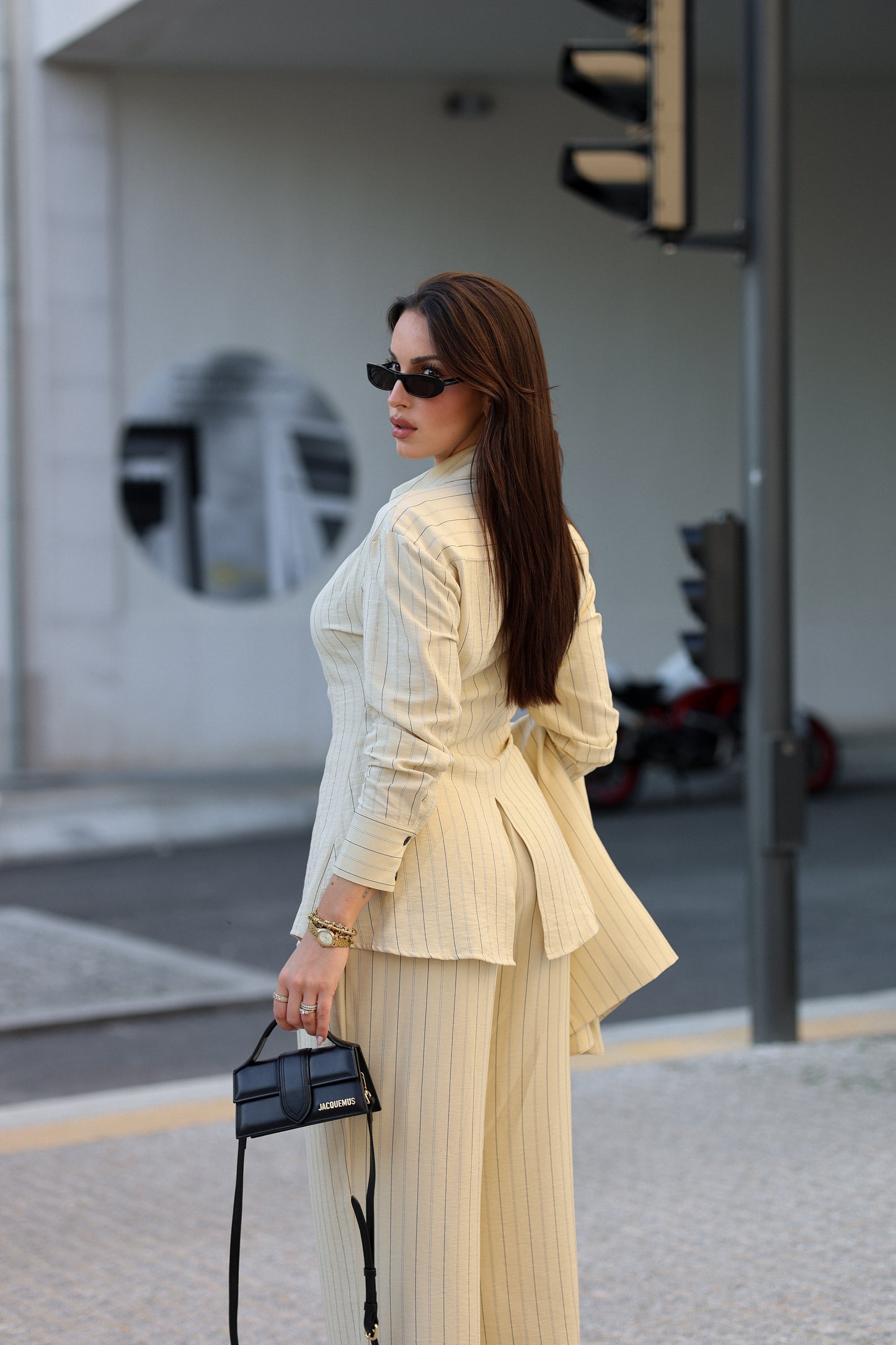 Lumina Tailored Pinstripe Shirt