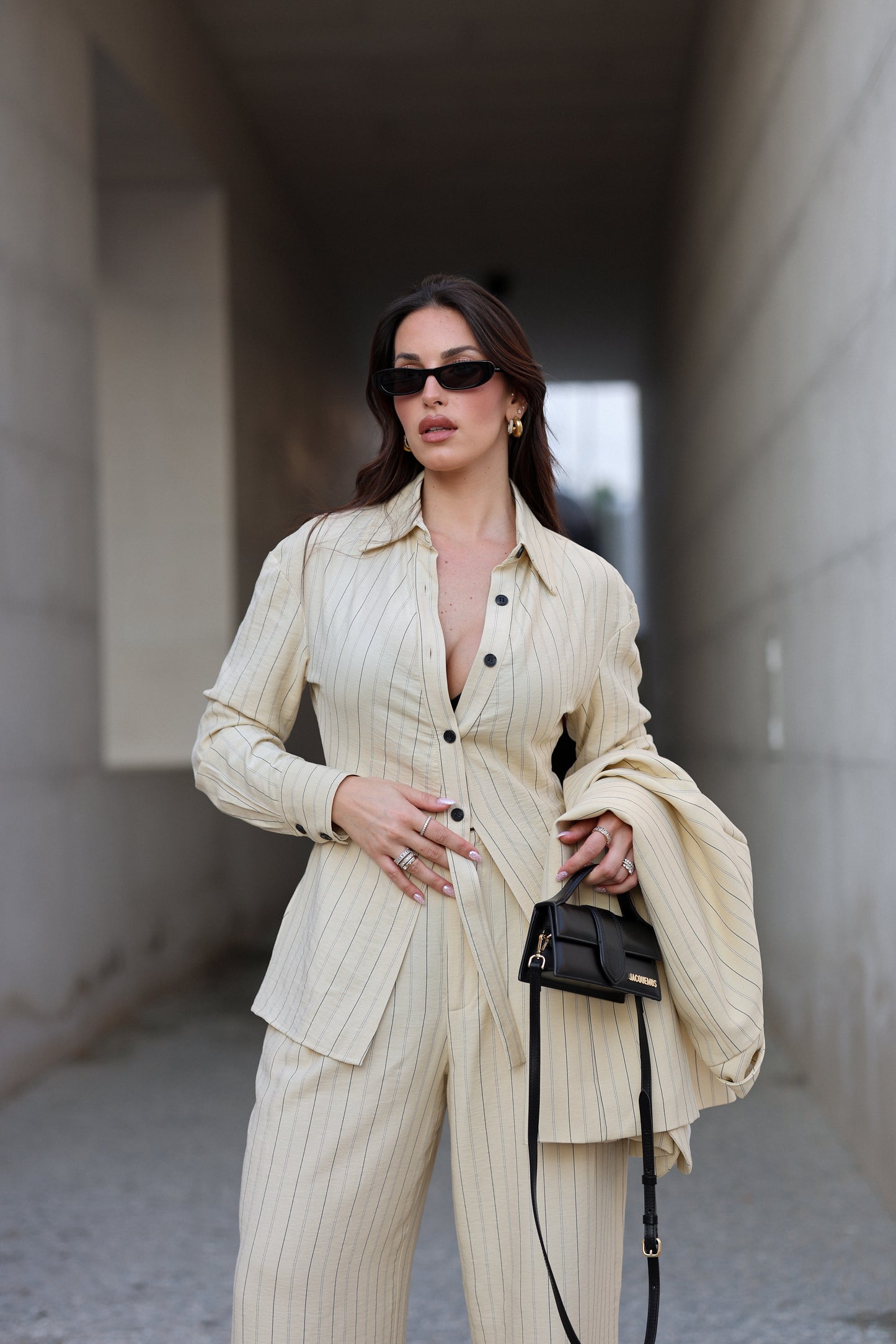 Lumina Tailored Pinstripe Shirt