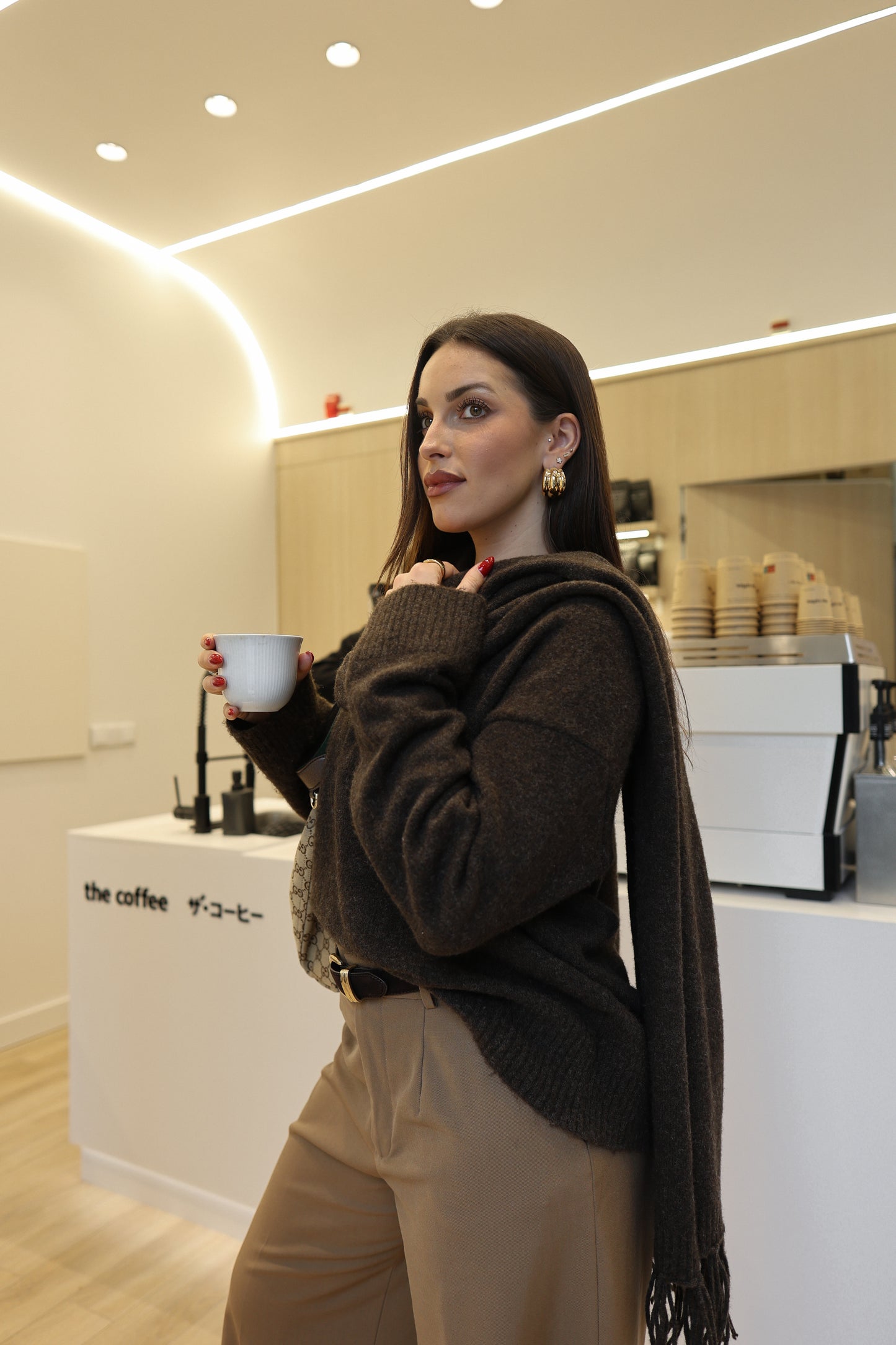 Ti Amo Mocha Wrap Knit
