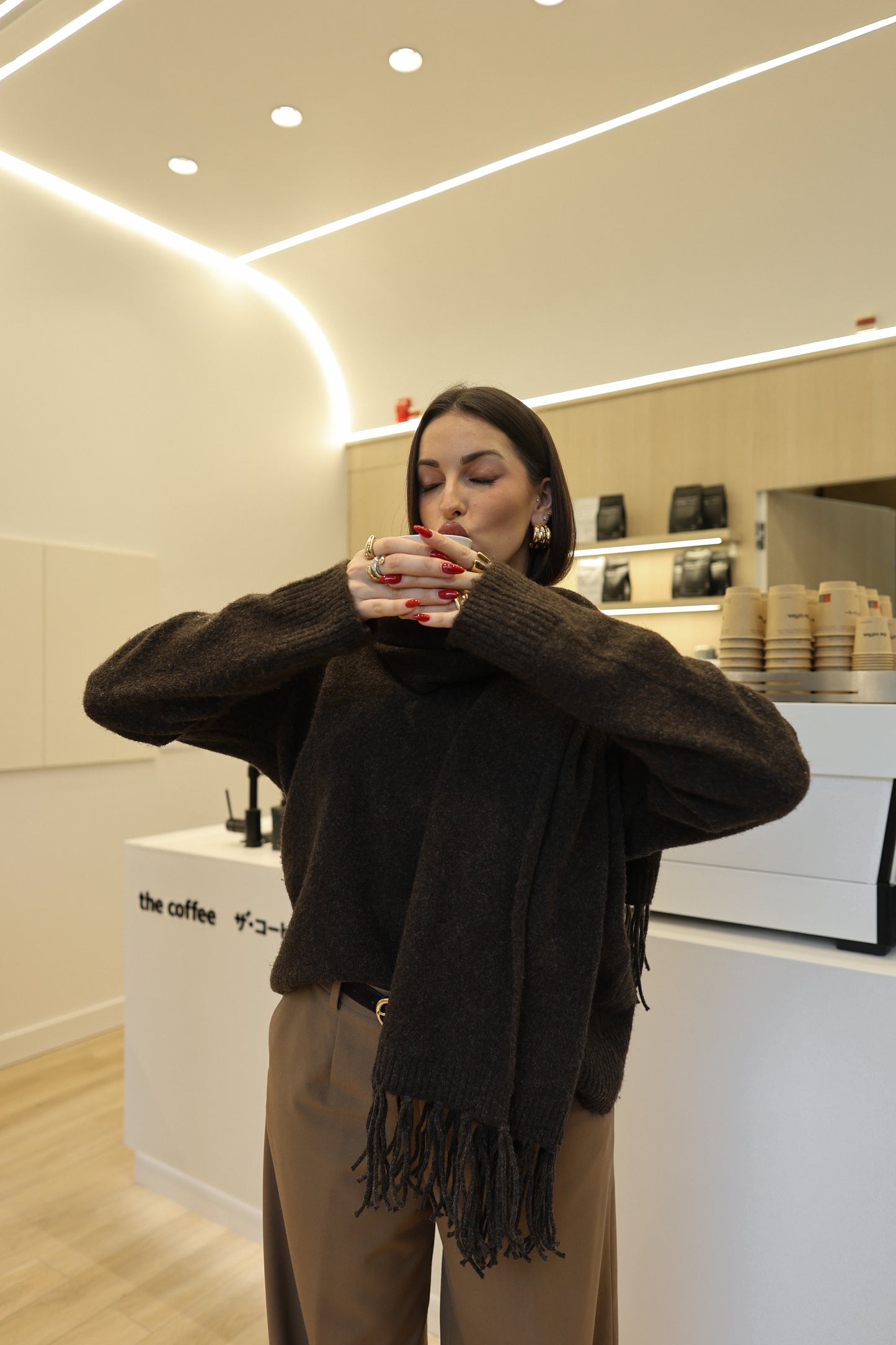 Ti Amo Mocha Wrap Knit