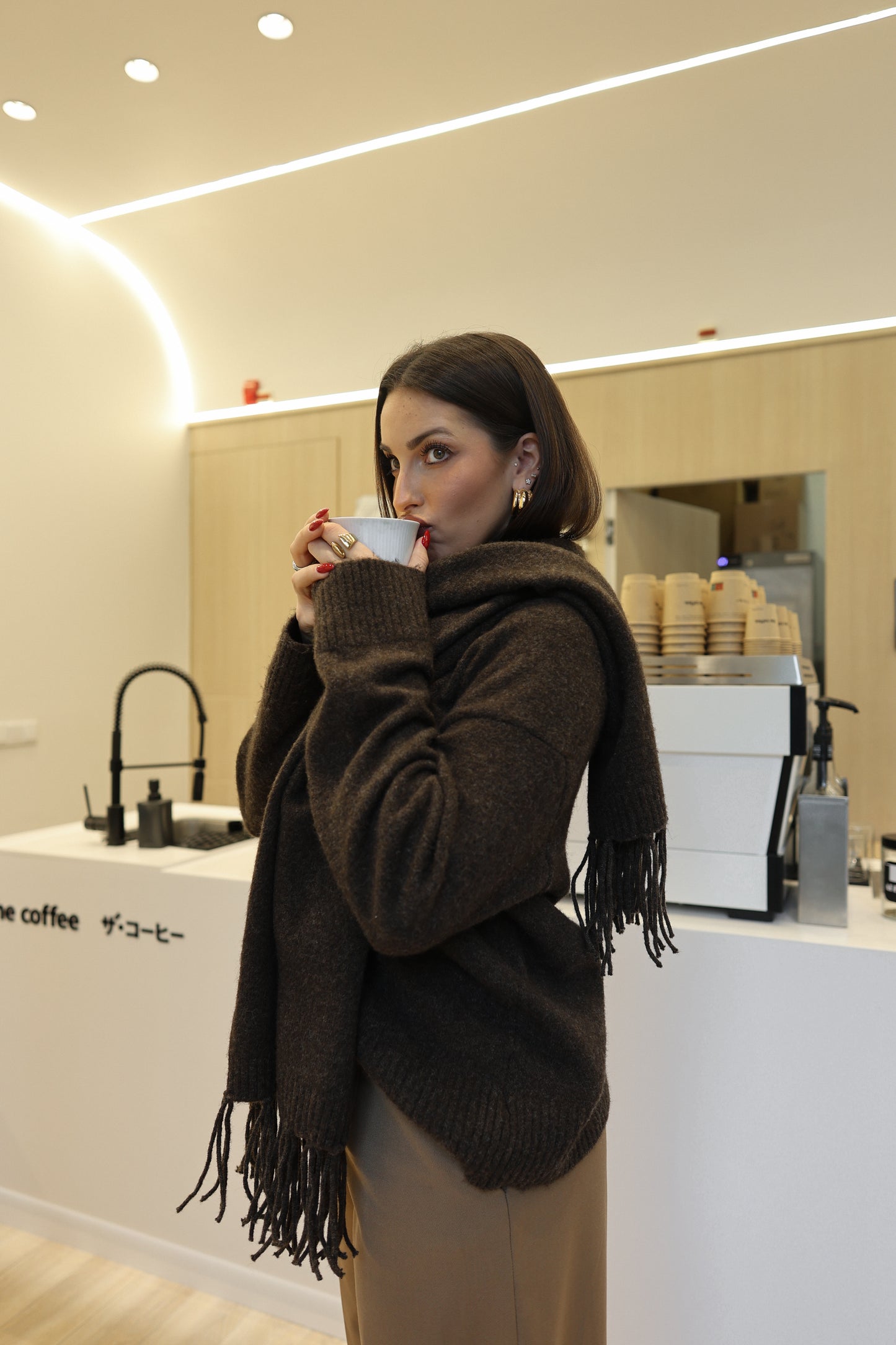 Ti Amo Mocha Wrap Knit
