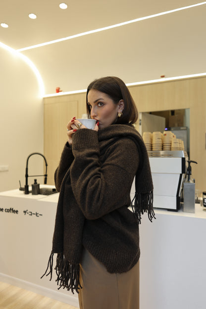 Ti Amo Mocha Wrap Knit
