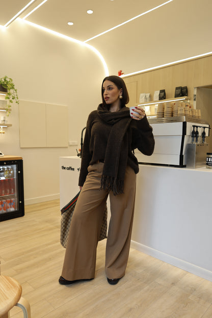 Ti Amo Mocha Wrap Knit